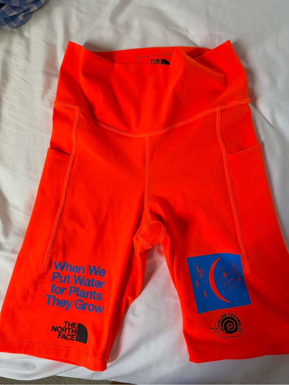 The North Face limited edition Orange Active Bike Shorts